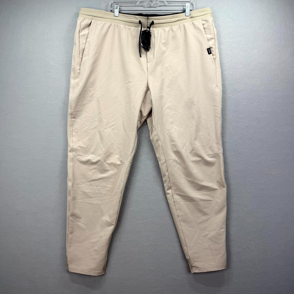 UNRL Jogger Pants Mens 3XL 44x30* Beige Performance Athleisure Gym Workout NEW